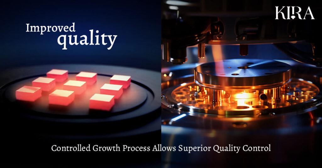 CVD diamond production allows superior quality control