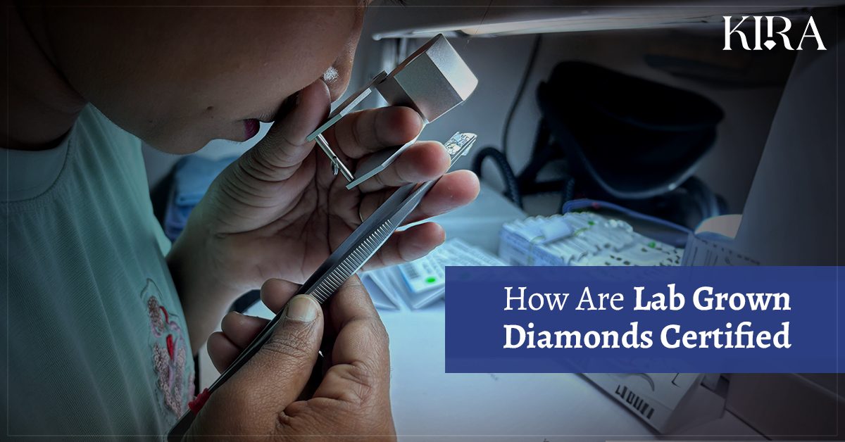 Kira’s Diamond Expert Examining The LGD Diamonds