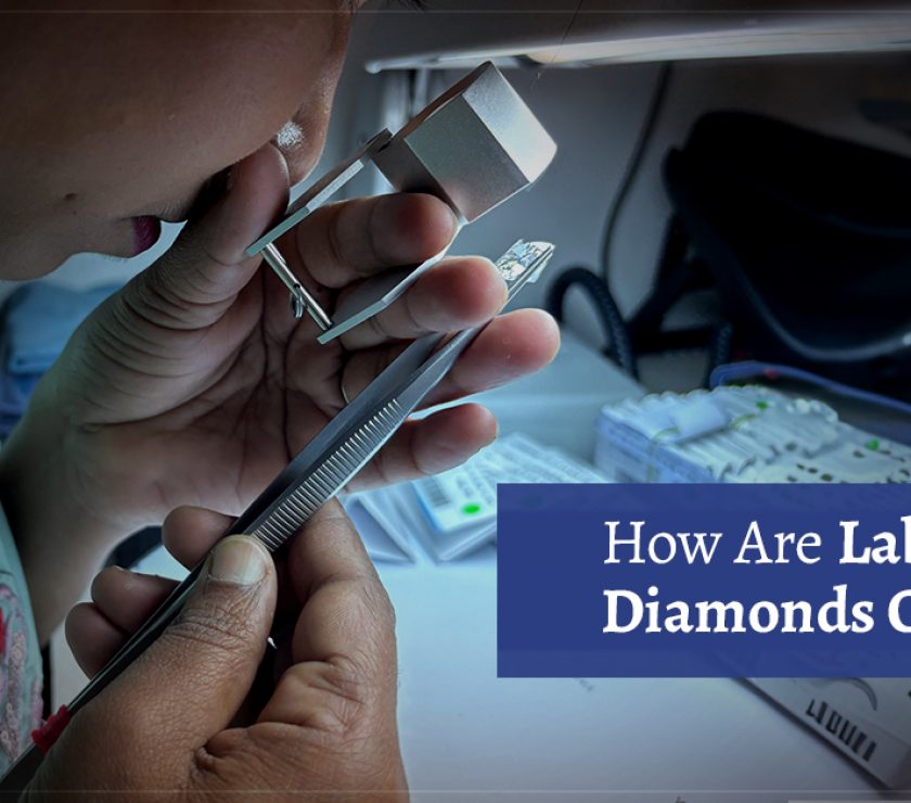 Kira’s Diamond Expert Examining The LGD Diamonds